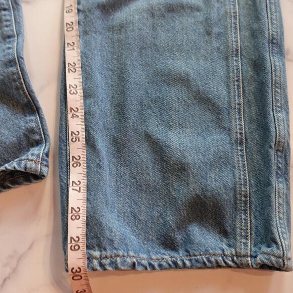 Express Jeans Womens 10R Blue Relaxed Straight High Rise Conscious Edit - Picture 10 of 11